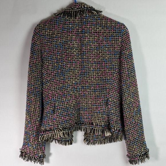Cache blounce tweed fringe jacket blazer - Picture 4 of 9
